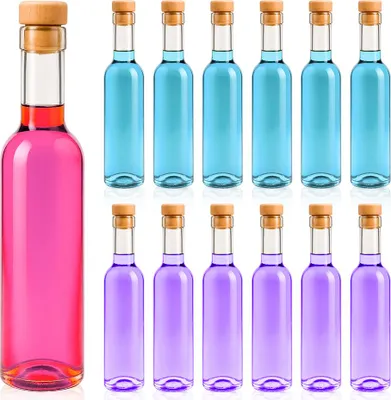 Zdjęcie produktu dla SUPERBUTELKI - 50 szt. Butelki szklane na alkohol FUTURA 250ml na nalewki, wino, soki, oliwę, olej, ocet