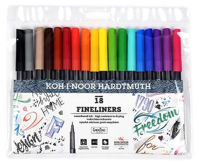 Image de Crayons de couleur fins 18 couleurs