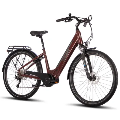 Produktbild von SAXXX Deluxe Sport 28 Zoll Trekking E-Bike-250W Mittelmotor-418Wh Intube Akku-Shimano Alivio 9-Gang-Schaltung-hydraulisc,bordeaux glänzend