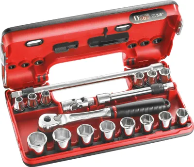 Produktbild von Facom Steckschluessel-Set 3/8" D-Box 6-Kant