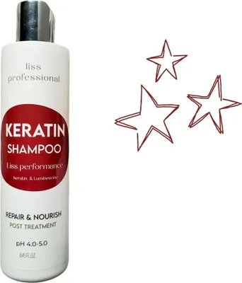 Obrázok produktu pre Onix LISS Keratin šampón 250 ml pre poškodené vlasy