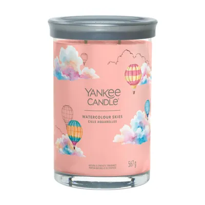 Image de Yankee Candle - Watercolour Skies Signature Tumbler Candle - Bougie parfumée 567.0g