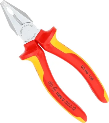 Produktbild von Knipex 03 06 160, Prüfzange, 1,6 cm, Stahl, Kunststoff, Orange, Rot, 160 mm