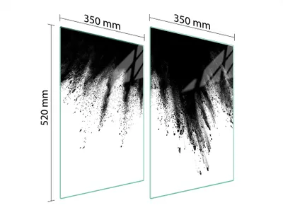 Produktbild von Glasschutzplatte Für Küche 2X35X52 Explosion