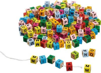 Produktbild von Buchstabenwürfel, bunt, zum Aufziehen
