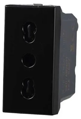 Immagine prodotto di Presa bipasso compatibile Bticino Axolute 2P+T 10/16A 250V colore nero Ettroit AN2001