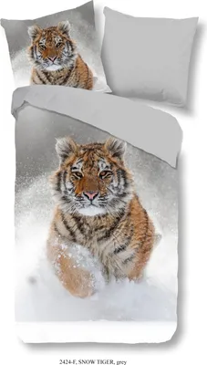 Produktbild von Good Morning Bettwäsche Tiger - 135x200 cm - Flanell/ Biber