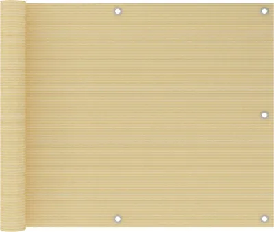 Obrázek produktu pro Balkonová zástěna béžová 75 x 400 cm HDPE