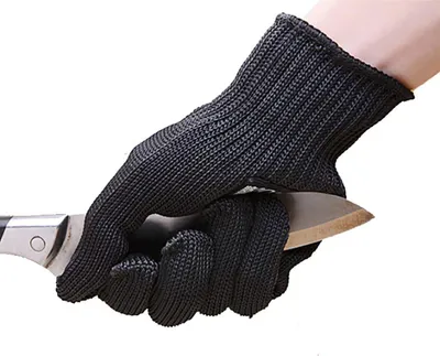 Produktbild von Sichere schnittfeste Handschuhe Niveau 5 - Metallfadenhandschuhe für Küche, Holzverarbeitung, Gartenarbeit