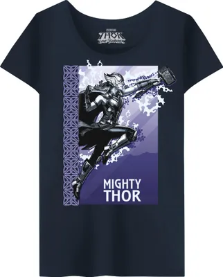 Zdjęcie produktu dla Marvel WOTLATMTS009, damska koszulka, kolor granatowy, rozmiar XL