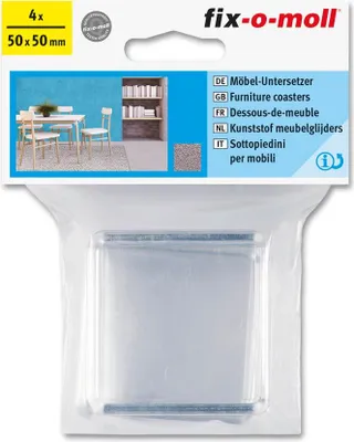 Produktbild von Möbeluntersetzer 50mm x 50mm fix-o-moll