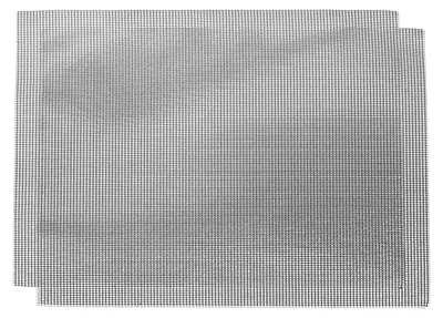 Drahtgitter 20x20 cm, 2 Stück, 1 mm Maschenweite, schwarz, PVC-beschichtet