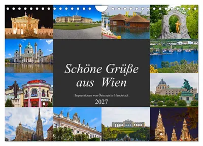 Produktbild von Schöne Grüße aus Wien (Wandkalender 2027 DIN A4 quer), CALVENDO Monatskalender