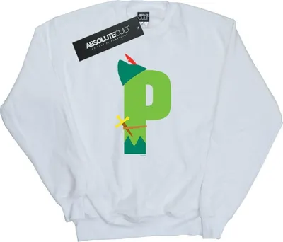 Produktbild von Disney - "Alphabet P Is For Peter Pan" Sweatshirt für Damen BI32476 (M) (Weiß)