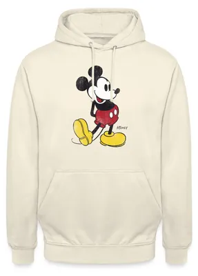 Produktbild von Mickey & Minnie Klassisch Uni Hoodie, L, Vanille-Milchshake