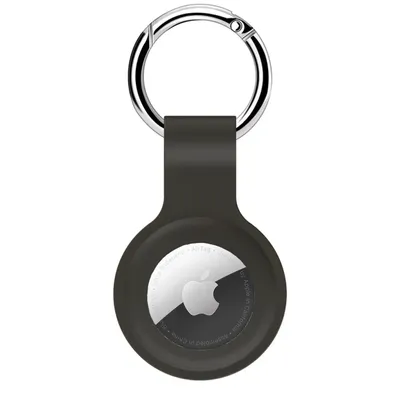 Produktbild von AirTag Anhänger Schwarz – AirTag Schlüsselanhänger / Hülle – Silikon Cover Case für Apple AirTag