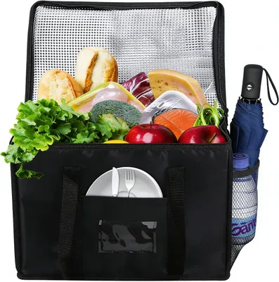 Produktbild von Kühltasche 40 Liter, 43 x 30 x 31 cm, Oxford-Gewebe, schwarz, für Picknick