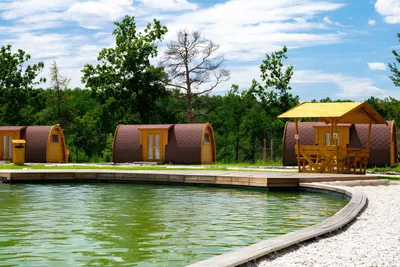 Produktbild von Campinghaus Haus Camping Holzhaus Ferienhaus Gartenhaus 2-6 Personen