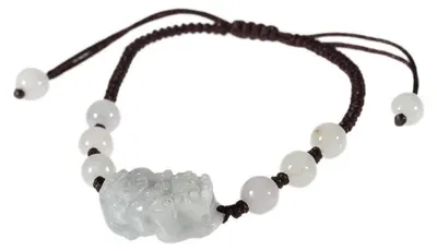 Obrázok produktu pre lachineuse – Náramok Jade – Mytické stvorenie PIXIU – Prívesok na šťastie a bohatstvo