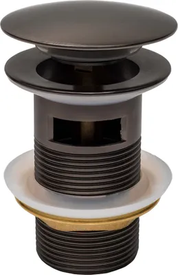 Immagine prodotto di Mexen tappo click-clack rotondo con troppopieno, grafite - 79920-66