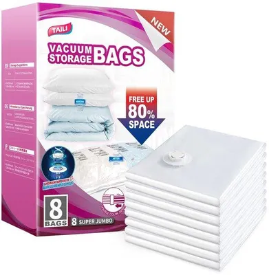 Image de Sacs sous vide de voyage 80 x 60 cm, lot de 6, peu encombrants