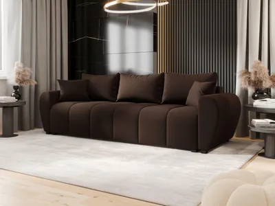 Produktbild von BEDANTE SOFA MOLISA mit Schlaffunktion COSMIC 800 Dunkelbraun Sofa mit Stauraum Bettkasten Wohnzimmersofa Couch Sofa Bettsofa Bettkasten Bettcouch