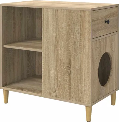 Image de Maison pour chat Sonoma 72 x 42.5 x 70 cm Bois d'ingénierie