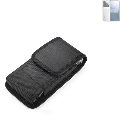 Produktbild von Holster Gürteltasche kompatibel mit Xiaomi 14 Holster Gürtel Tasche wasserabweisend Handy Hülle Schutz Hülle Outdoor schwarz K-S-Trade
