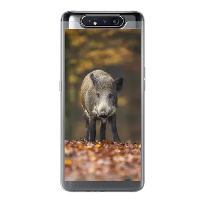 Produktbild von MuchoWow® Handyhülle Schutzhülle Hülle für Samsung Galaxy A80 Wildtier - Wald - Herbst Silikon Softcase Handy Hülle - Schutzdeckel