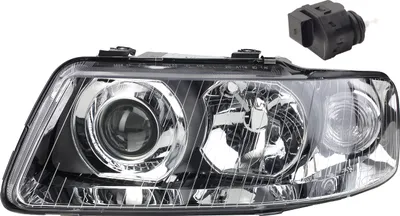 Imagen del producto de Johns, faro delantero compatible con Audi A3 8L, modelo del 09/00 al 05/03, bombillas H7 y H1, lado izquierdo, incluye actuador