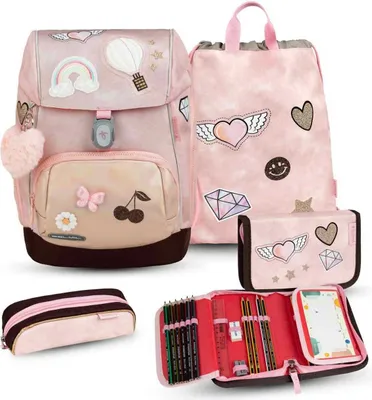 Produktbild von Belmil Comfy Plus Premium Schulranzen Set 4-teilig "Glam"