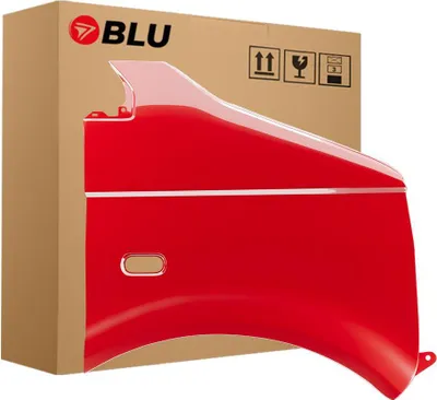 Image de BLU Aile Compatible avec VW Volkswagen Transporter T5 / Multivan LY3D Droite Rot TornadoRot | 2003-2015 | Avant | Peint| Prêt à Monter | Galvanisé