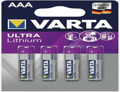 Produktbild von Varta Batterie LITHIUM AAA 4St.