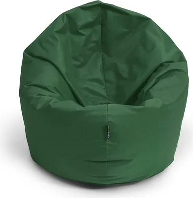 Produktbild von BuBiBag Sitzsack 70cm Dunkelgrün, wasserfest, Outdoor Indoor, pflegeleicht für Kinder und Erwachsene