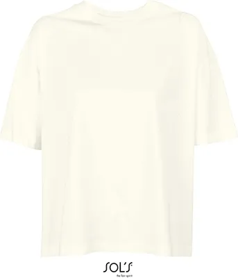 Produktbild von SOLs 03807 | WomenŽs Boxy Oversized T-Shirt - Gekämmte Baumwolle - Farbe: Creamy White - Größe: S