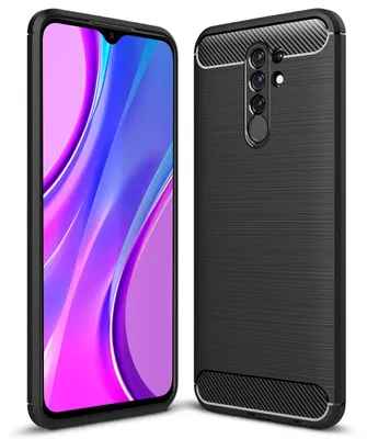 Obrázek produktu pro NALIA pouzdro na mobilní telefon pro Xiaomi Redmi 9, silikonový ochranný kryt TPU s karbonovým vzhledem