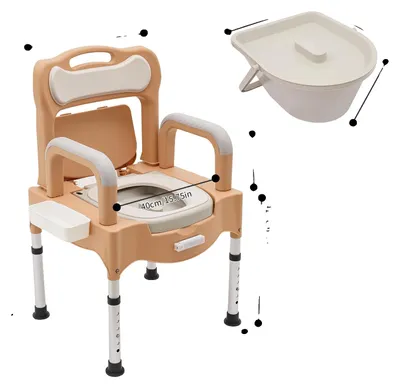 Obrázek produktu pro Komoda, židle, výškově nastavitelná, přenosný design, khaki
