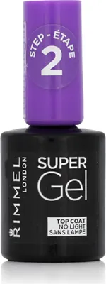 Produktbild von Rimmel Super Gel, 12 ml, Transparent, Top Coat, Pinsel, Butyl Acetate, Ethyl Acetate, Acrylates Copolymer, Nitrocellulose, Acetyl Tributyl Citrate, Adipic..., 1 Stück(e)