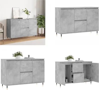Produktbild von vidaXL Sideboard Betongrau 104x35x70 cm Holzwerkstoff - Sideboard - Sideboards - Kommode - Buffet