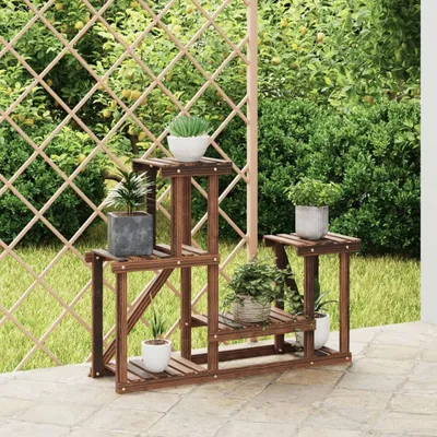 Produktbild von HOMMIE Pflanzenständer/Blumenständer - 90x25x73,5cm Massivholz Tanne NEU954900 - Pflanztische