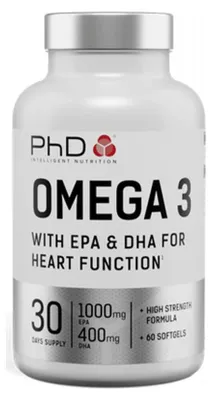 Produktbild von PhD Omega 3 (60 Softgels) Unflavoured - Vitamine, Mineralien & Gesundheit - Fettsäuren