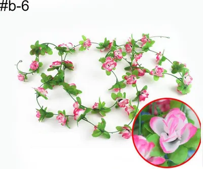Produktbild von 2,2 m künstliche gefälschte Blumen Ivy Blatt Vine Hochzeit Hängende Girlande Pflanzendekoration-#b-6