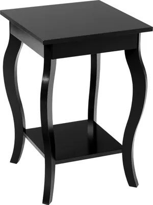 Produktbild von KOMFOTTEU Nachttisch mit Schublade, Kleiner Beistelltisch aus Holz, moderner Nachtschrank für Wohnzimmer, 40x40x60 cm (Schwarz x 1)