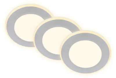 Immagine prodotto di Set di 3 faretti da incasso LED Lampade da incasso LED Spot 3 livelli di commutazione bianco caldo