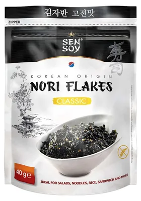 PŁATKI NORI KLASYCZNE BEZGLUTENOWE 40 g - SEN SOY