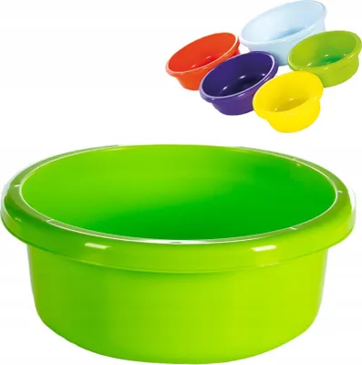 Produktbild von Kunststoffschüssel 20 l 46 cm Grün RUND tief ATES PROD. POLEN
