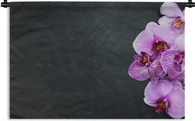 Produktbild von MuchoWow® Wandteppich Wandbehang Orchidee - Blumen - Rosa - Flora 120x80 cm Tapisserie Dekoration Wandtuch - Wanddekorationen - Wandtücher