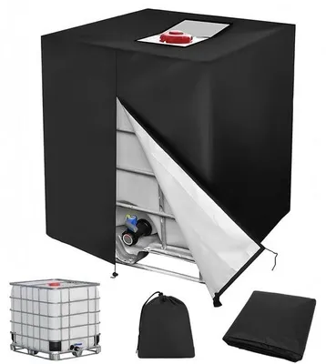Image de Housse IBC avec protection UV et imperméabilité - Noir