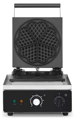 Produktbild von HCB Waffeleisen - Herzen - Timer - 230V - Edelstahl - 8004
