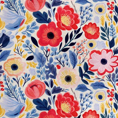 Productafbeelding van Koninklijke fluwelen stof, polyester, geschikt voor naaien - motief: bloemen - RDX2172